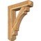 Ekena Millwork Merced Craftsman Rough Sawn Bracket w/ Offset Brace, Western Red Cedar, 8"W x 34"D x 42"H BKT0806X34X42MRC04RWR - alternate 1